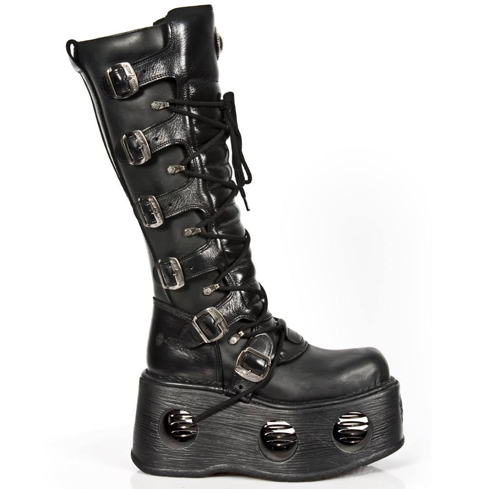 New Rock - M.272 ITALI NEGRO Bottes de plateforme - Noir Product image